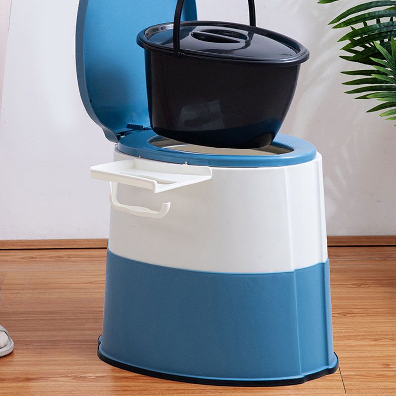Avtoit | Modern Flush Toilet Plastic Round Floor Mounted Toilet Bowl for Bathroom