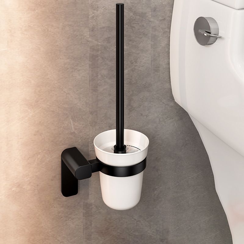 Avtoit | Modern Bathroom Set with Bath Shelf/Towel Holder & Paper Holder Black Bathroom Hardware