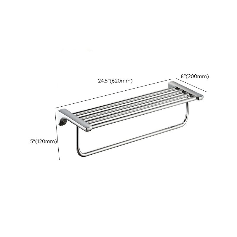 Avtoit | Modern Bathroom Hardware Paper Holder Bathroom Shelf Silver Bathroom Accessory Set