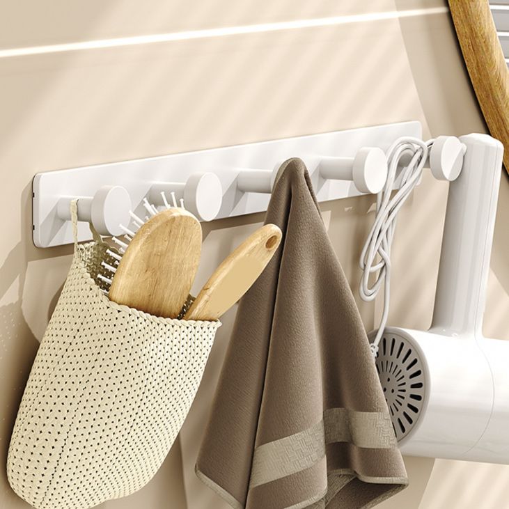 Avtoit | Modern style bathroom accessory set with bath shelf/towel holder/toilet brush in white