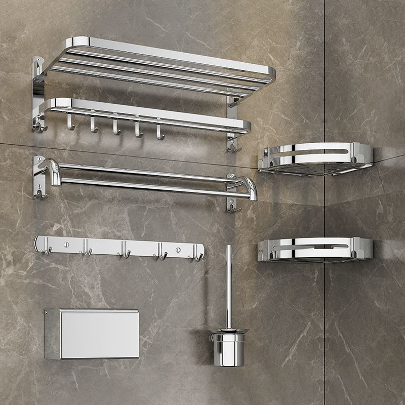 Avtoit | Silver/Black Bathroom Hardware Set Modern Bathroom Accessories Hardware Set