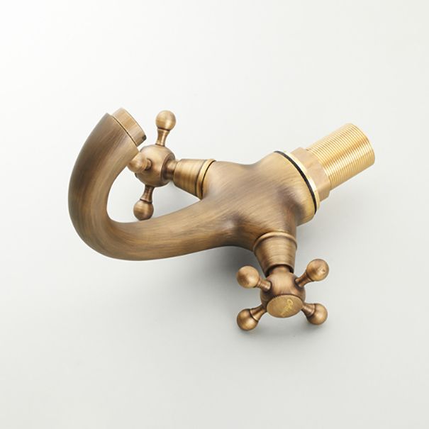 Avtoit | Vintage Widespread Bathroom Faucet Industrial Cross Handles Basin Faucet