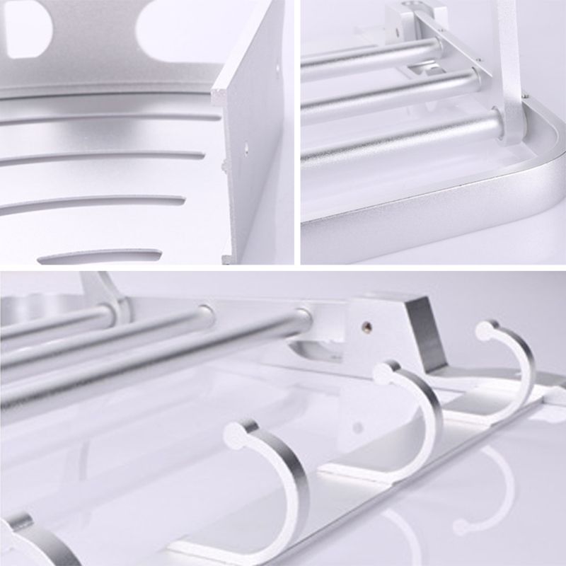 Avtoit | 6-piece modern bathroom hardware set made of aluminum with towel holder/paper holder