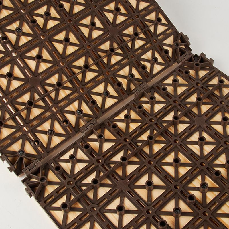 Avtoit | 7-Slat Square Wood Terrace Tiles Laying Pattern Outdoor Terrace Tiles