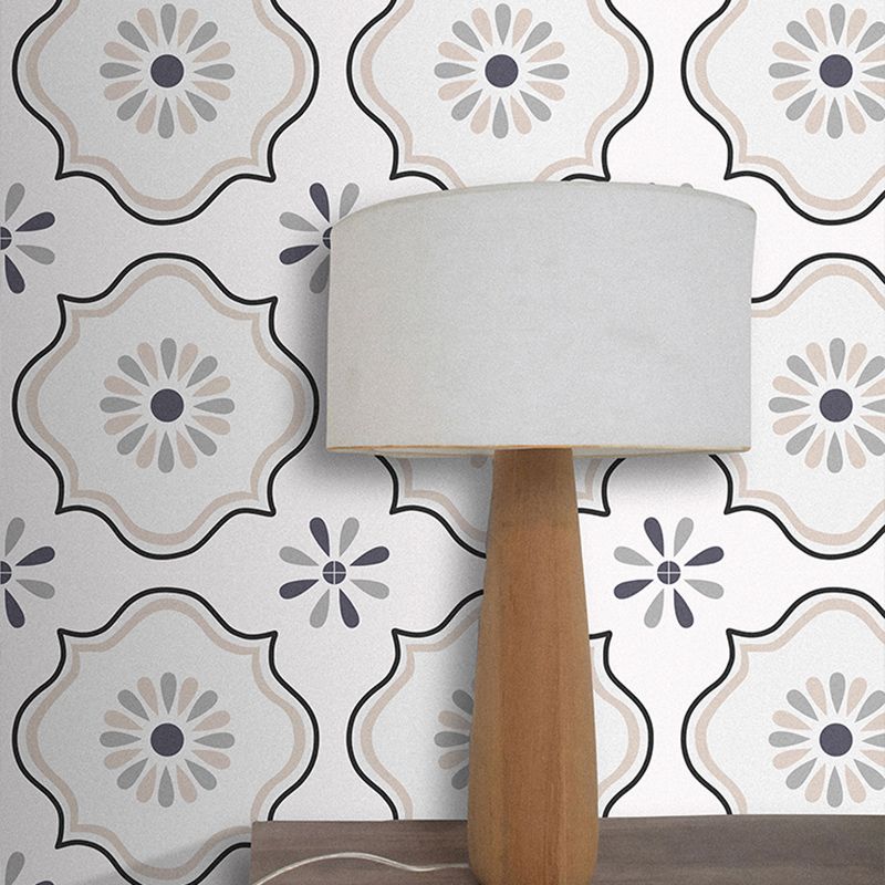 Avtoit | Square Indoor Vinyl Flooring Self-Adhesive Flower Pattern Waterproof Vinyl Flooring