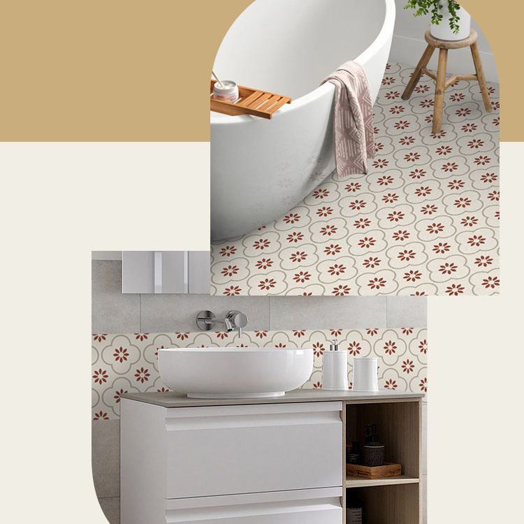Avtoit | Square Peel and Stick Back Wall Plastic Single Tile Wallpaper with Non-Slip Surface