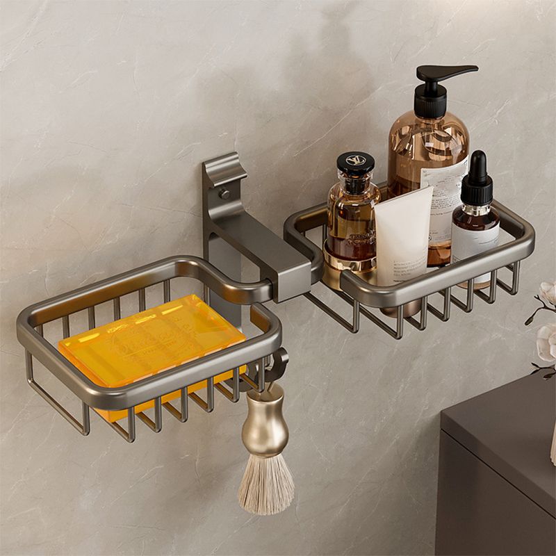 Avtoit | Modern Bathroom Accessory Set Shelf Black/Silver/Grey Bathroom Accessories Set