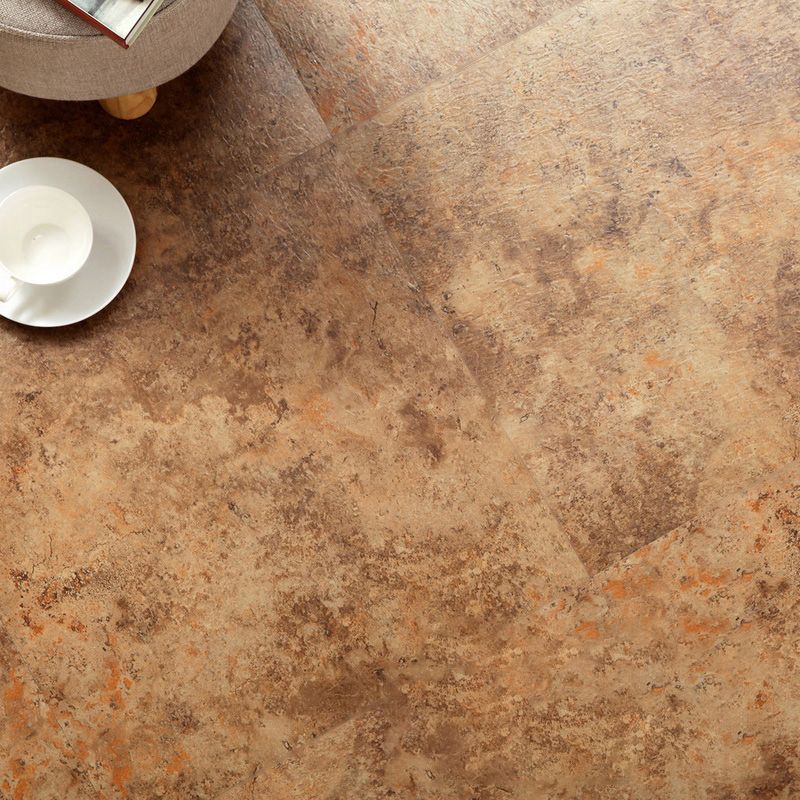 Avtoit | Modern Water-Repellent Plastic Floor Fabric Look Square Edge Floor Tiles