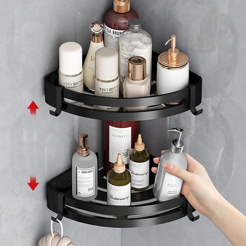 Avtoit | Classic Bathroom Accessories Set in Aluminum Black Finish Bathrobe Hook/ Towel Bar
