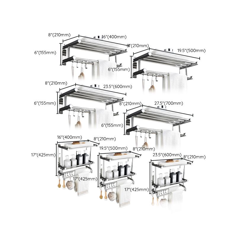 Avtoit | Contemporary Metal Bathroom Accessories Single Piece or as Set with Paper Holder