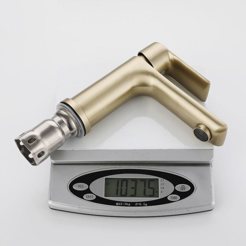 Avtoit | Modern Brass Sink Faucet Single Hole Bathroom Faucet Lever Handle Tap