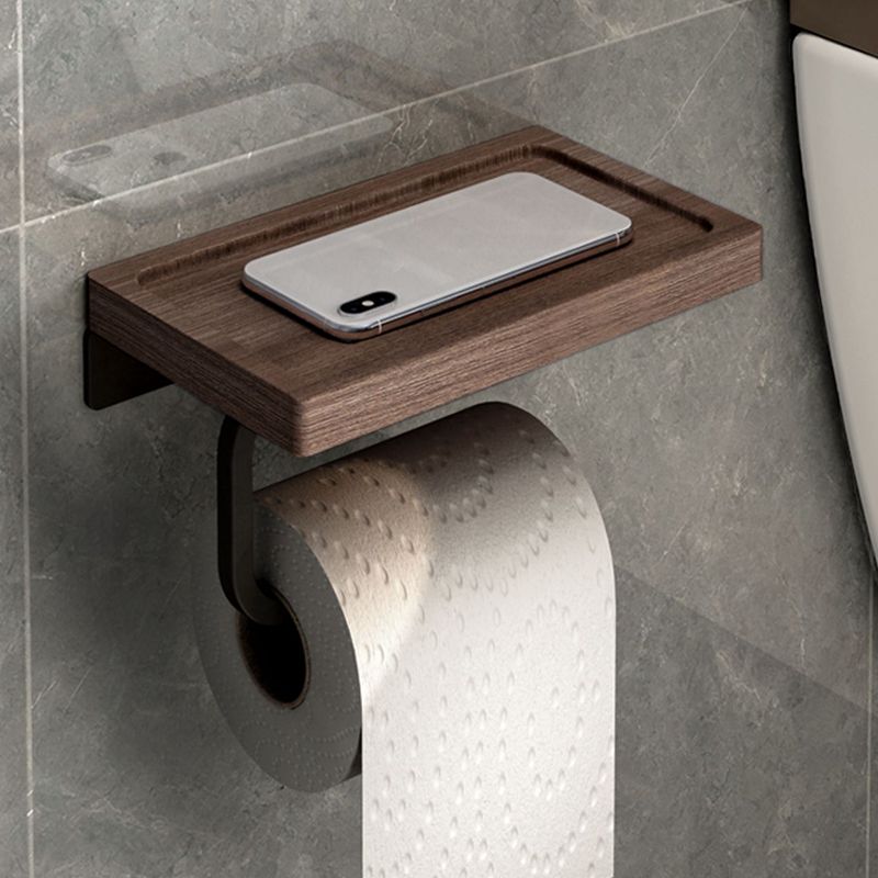 Avtoit | 7-piece bathroom accessory set metal bath set with wood accents