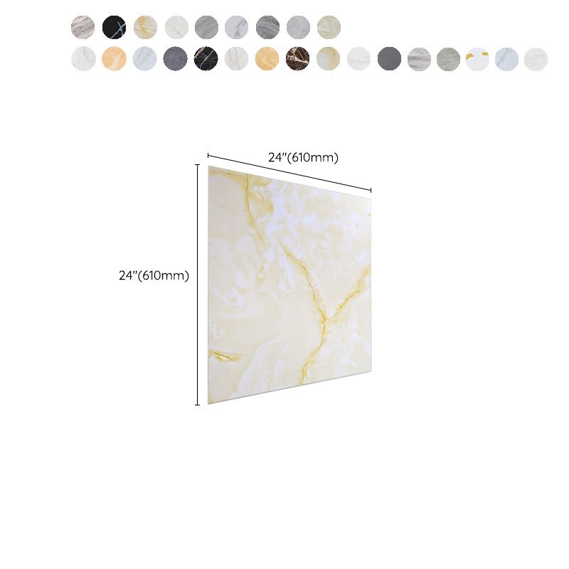 Avtoit | Home Indoor Vinyl Floor Peel and Stick Marble Print Square PVC Flooring