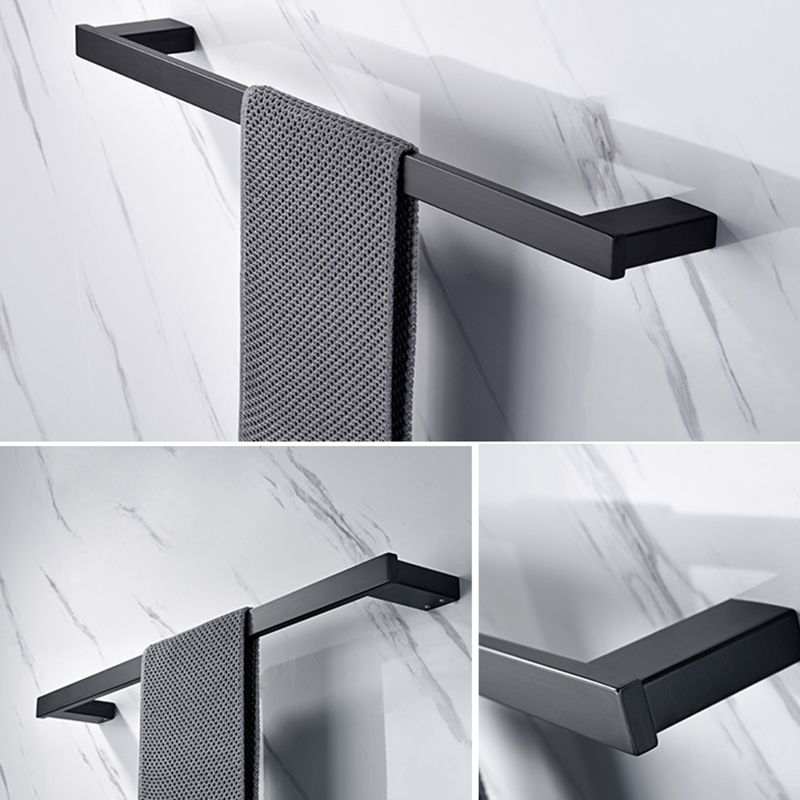 Avtoit | 5-piece Modernism Bath Accessory Set in Matte Black Stainless Steel