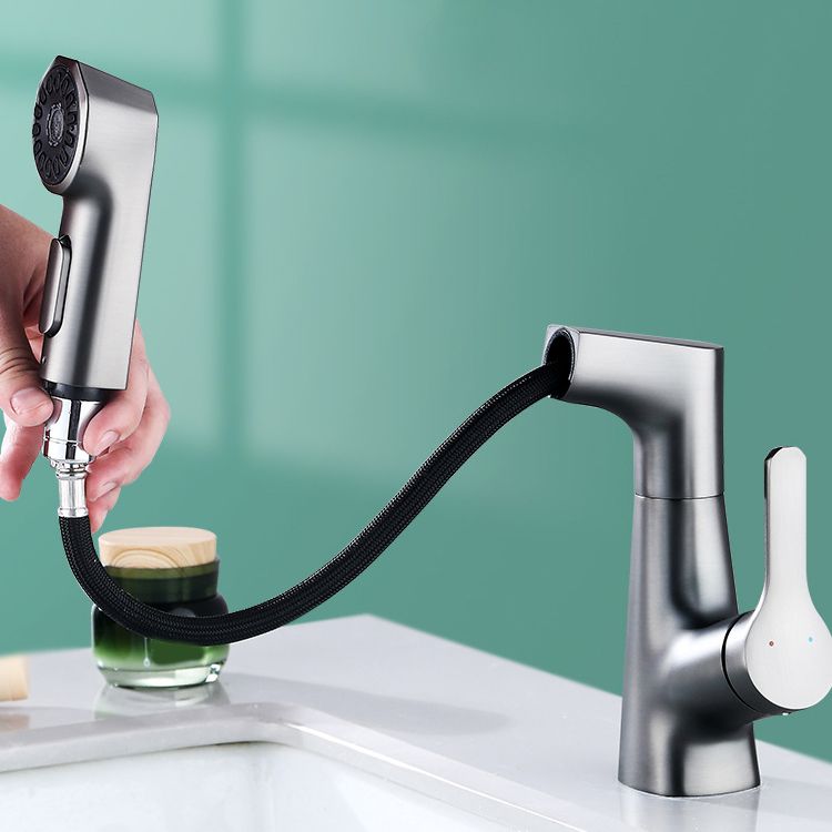 Avtoit | Contemporary Sink Faucet Plian Low Arc Brass Centerset Sink Faucet