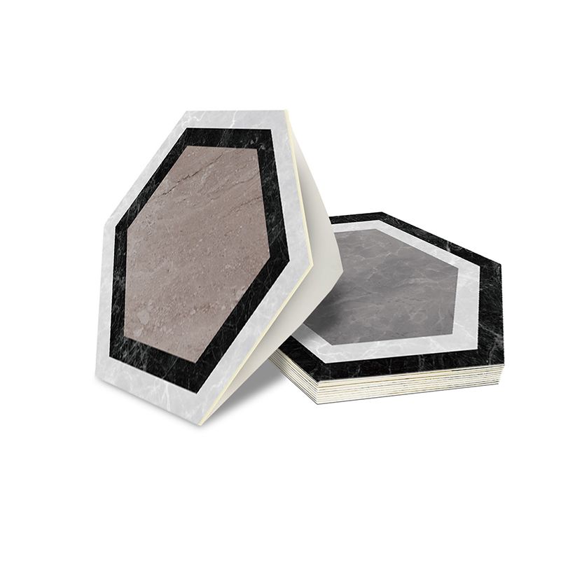 Avtoit | Peel & Stick Vinyl Floor Mat Dark Vinyl Floor with Brick Look