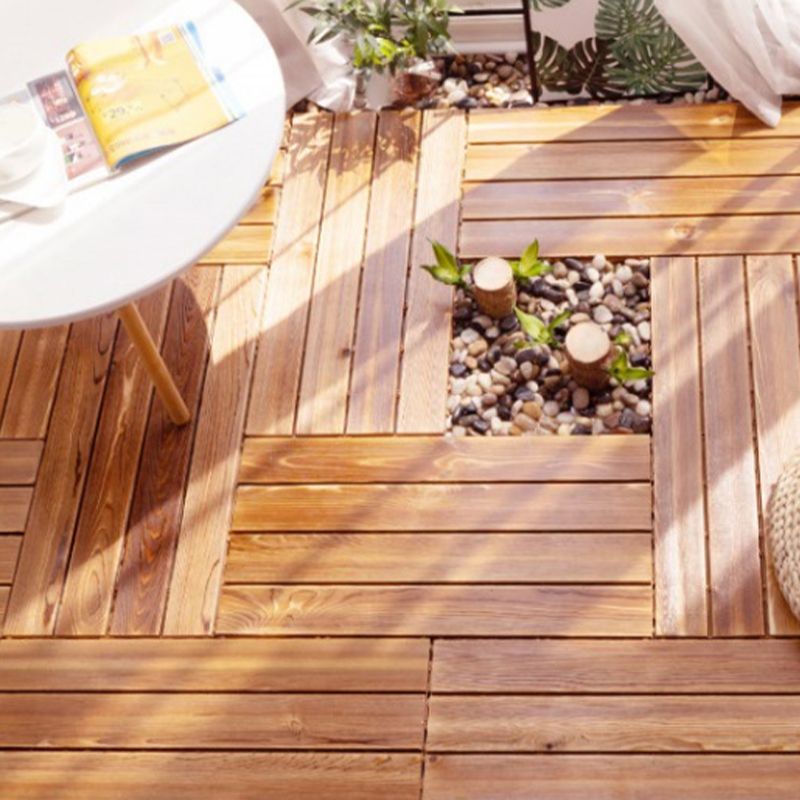 Avtoit | Parquet Pine Floor Tile Waterproof Click Lock Traditional Wood Floor for Living Room