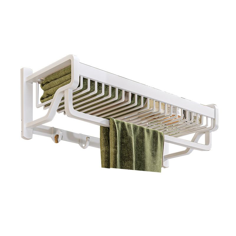 Avtoit | Modern bathroom accessory set in white with bath shelf/towel bar/bath towel hooks