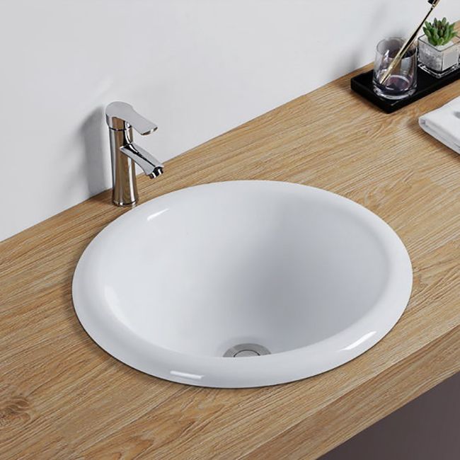 Avtoit | Contemporary oval wash stand ceramic metal undercounter basin