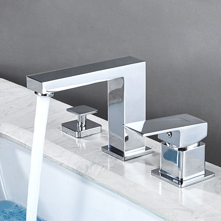Avtoit | Contemporary Bath Faucet Trim Deck Mounted Low Arc Bathroom Faucet