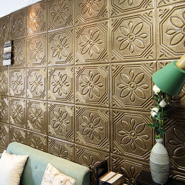 Avtoit | Modern Wall Panel Floral 3D Print Peel and Stick Waterproof Wall Panels