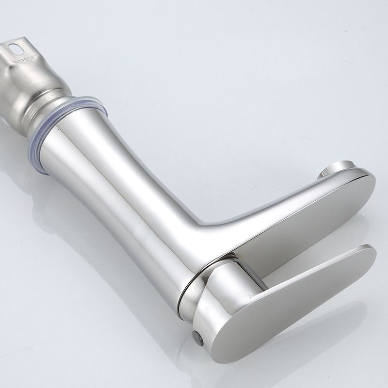 Avtoit | Modern Basin Tap Monochrome Center Mount Low Arc Faucet for Bathroom