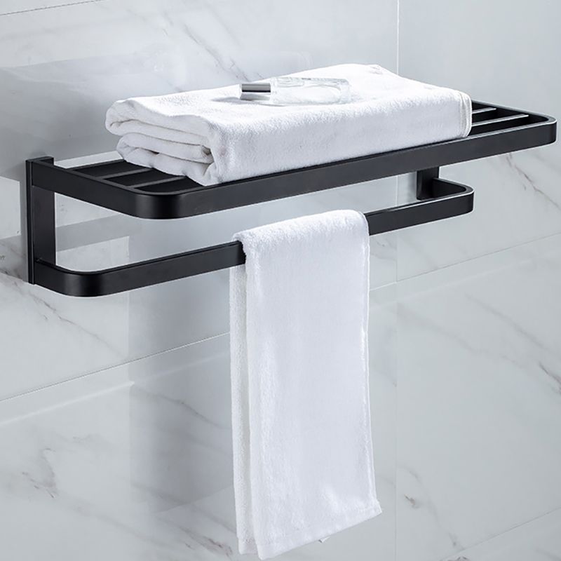 Avtoit | Modern Classic Bathroom Accessories Set in Stainless Steel Matte Black Bathrobe Hook/Towel Ring Bar