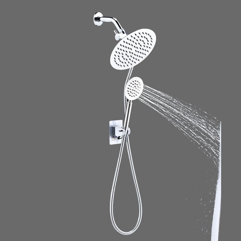 Avtoit | Home Round Dual Shower Heads Modern Style Wall Mounted Metal Dual Shower