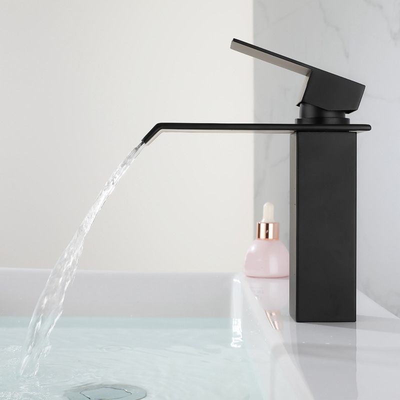 Avtoit | Industrial Faucets Faucet Stainless Steel Lever Handles Waterfall Spout Bathroom Faucet