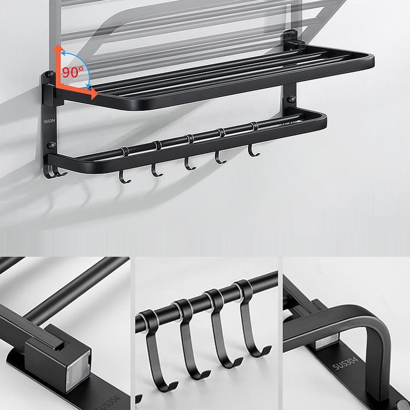 Avtoit | Modern Bathroom Accessories Black Paper Holder Bathroom Shelf Bathroom Accessory Set