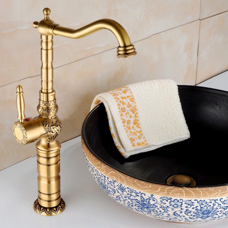 Avtoit | Deck Mounted Copper Roman Tub Faucet Double Handles Roman Tub Faucet Set