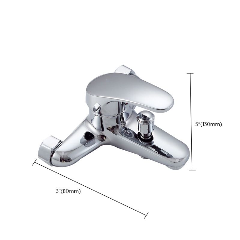 Avtoit | Modern Silver Faucet Copper with 1-Handle 2-Hole Bathroom Faucet