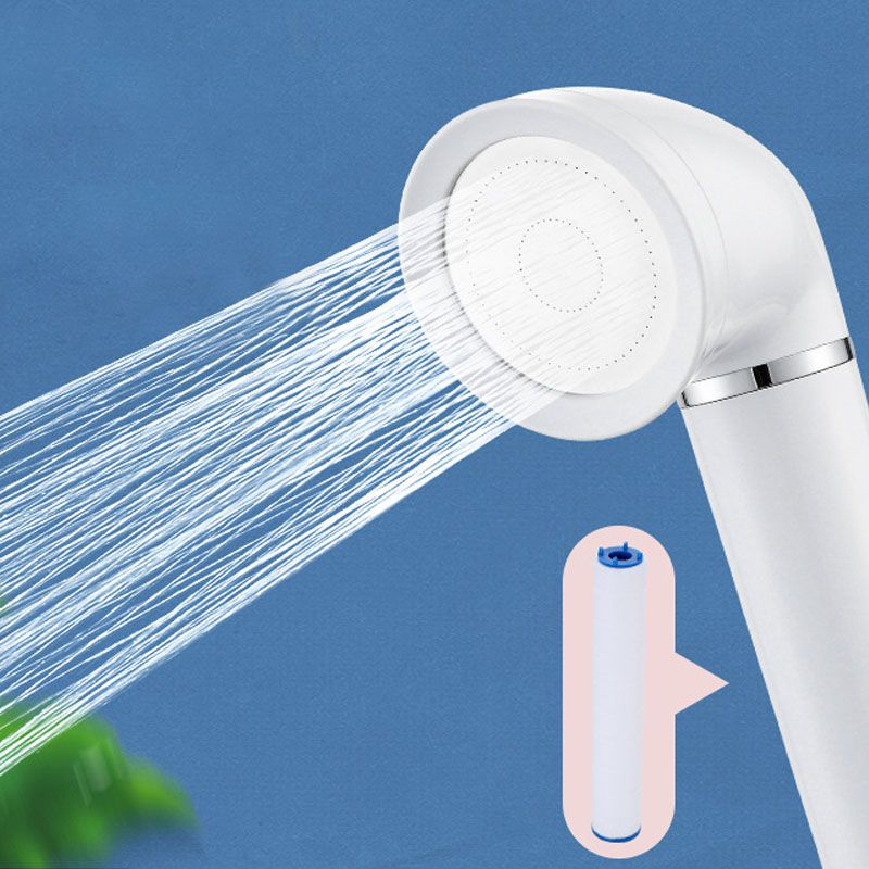 Avtoit | White round shower head plastic supercharged hand shower