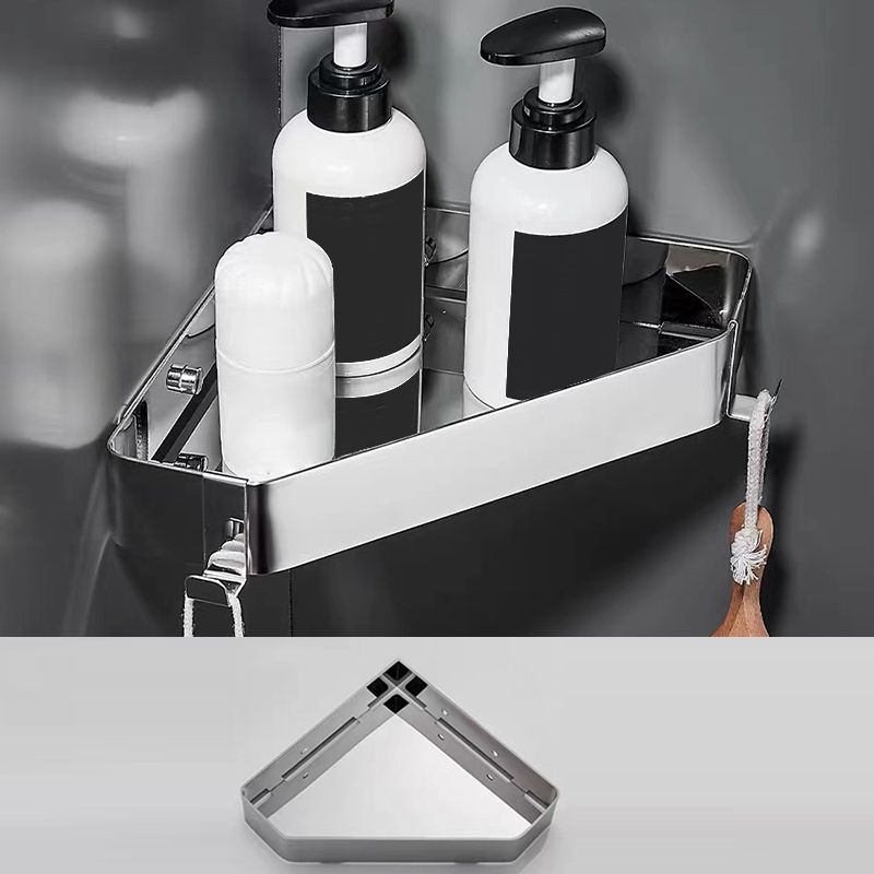 Avtoit | 2-piece stainless steel bathroom accessory set 30 cm W triangular bathroom shelf