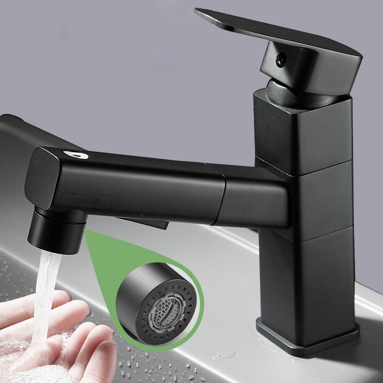 Avtoit | Bathroom faucet with pull-out lever handle Single hole basin mixer