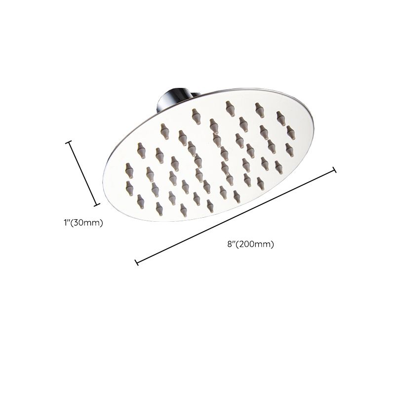 Avtoit | Round shower head made of stainless steel in silver wall-mounted shower head