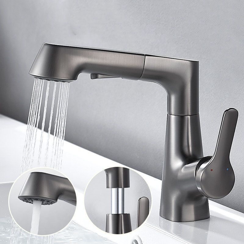 Avtoit | Modern centerset faucet with single lever handle for countertop sink bathroom fixture