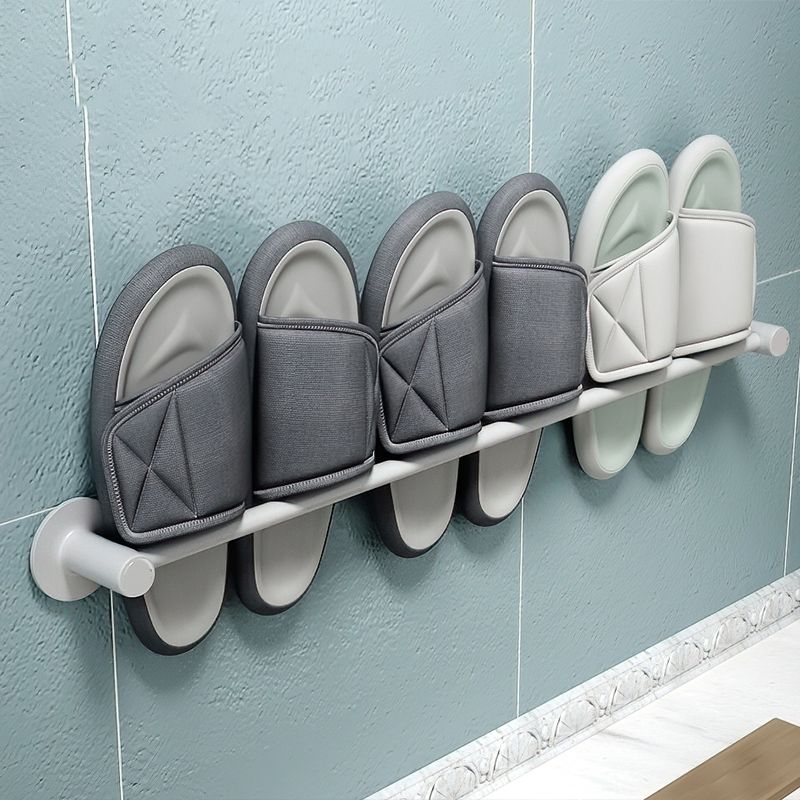 Avtoit | 2-piece modern bathroom accessory set metal slipper rack/towel bar