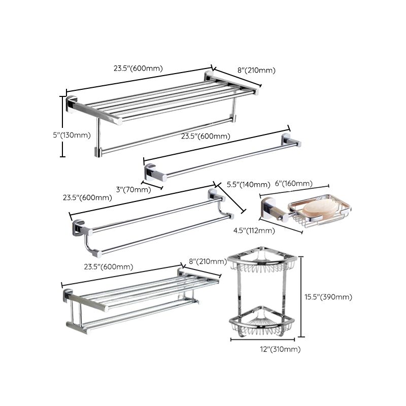 Avtoit | Modern bathroom accessory set paper holder towel bar stainless steel bathroom set