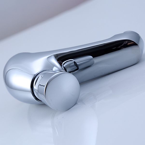 Avtoit | Modern sink faucet with brass knob handle, low arc, washbasin faucet