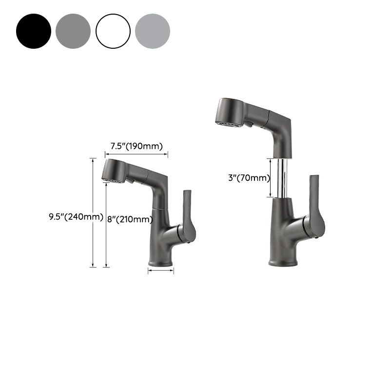 Avtoit | Modern Sink Faucet Pull-Down Lever Handle Brass Faucet Bathroom