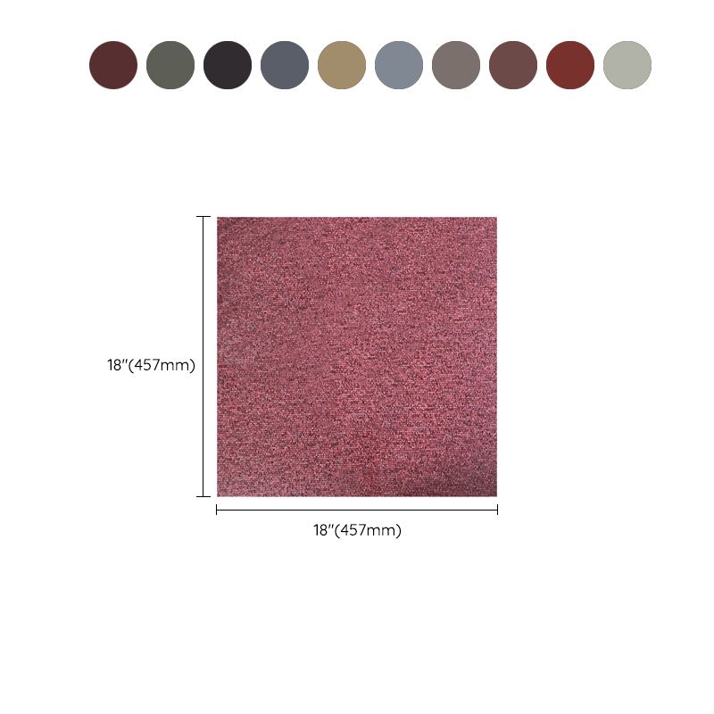Avtoit | Square Plastic Floor Water-Repellent Fabric Look Peel & Stick Floor Tiles