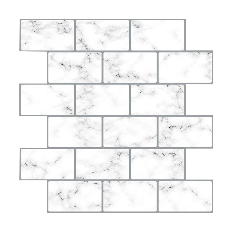 Avtoit | Peel and Stick Wall Tile Water Repellent Rectangle PVC Peel & Stick Subway Tile