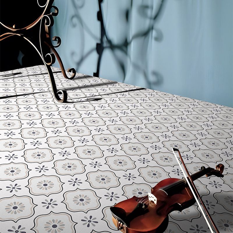 Avtoit | Square Indoor Vinyl Flooring Self-Adhesive Flower Pattern Waterproof Vinyl Flooring