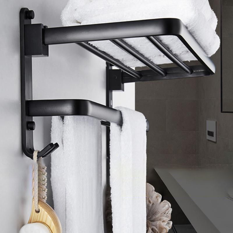 Avtoit | Modern Bathroom Accessories Set Towel Holder Black Soap Dish Bath Accessories Set