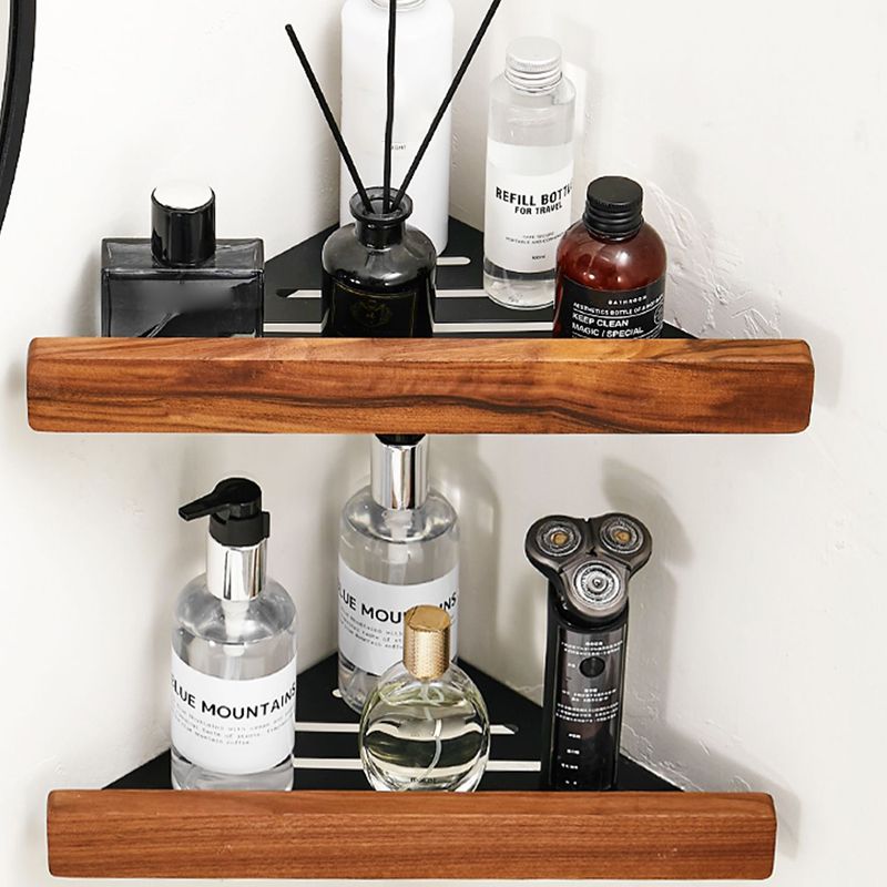 Avtoit | Solid Wood Bathroom Accessories Set Folding Metal Bathroom Accessories