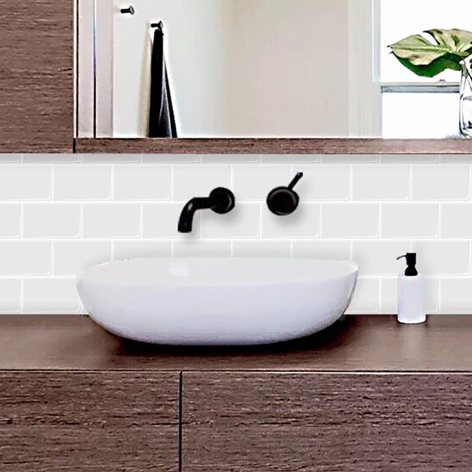 Avtoit | Modern Tile Peel & Stick PVC Rectangular Subway Tile Peel and Stick Wall Tile