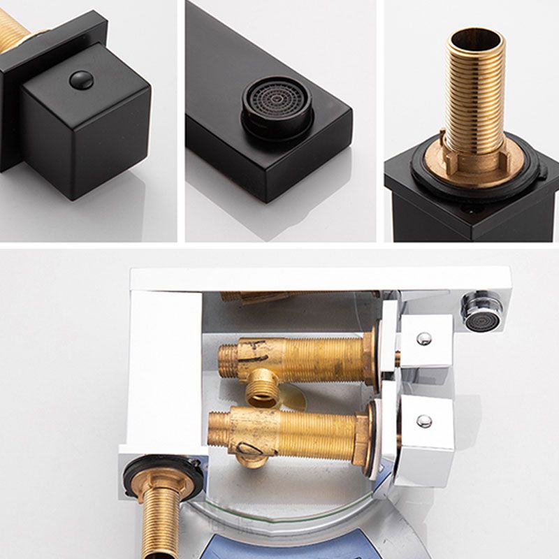 Avtoit | Traditional Roman Bathtub Faucet Set Copper Fixed Deck Mount with Handles