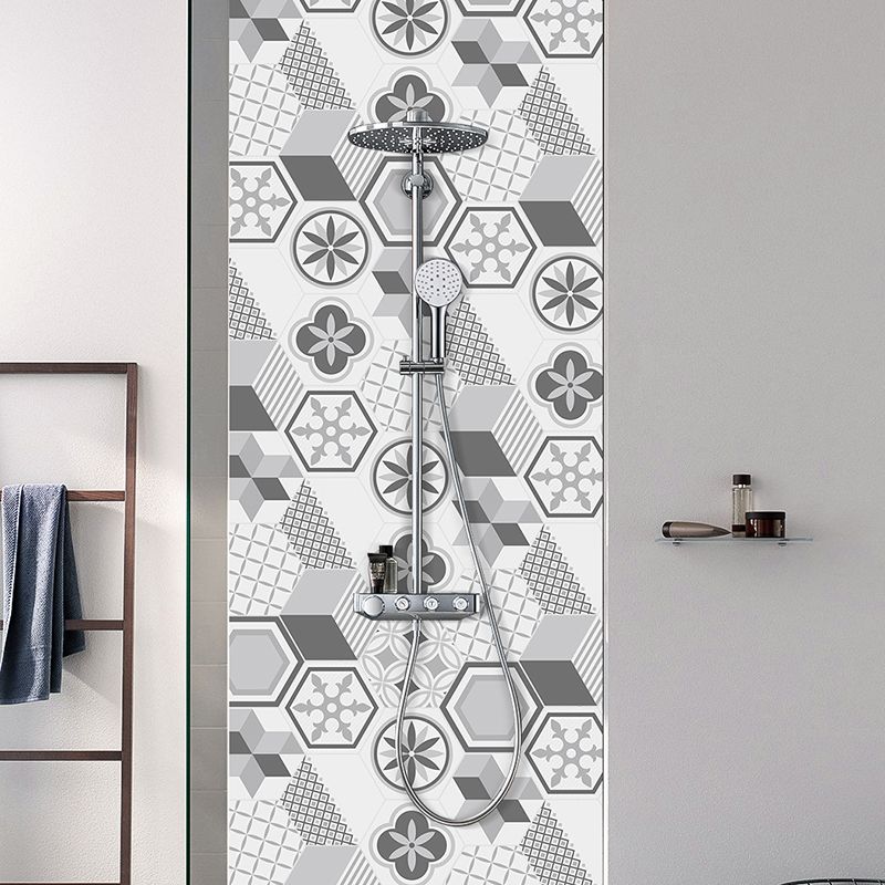 Avtoit | Plastic Mosaic Tile Wallpaper Hexagonal for Stick-On and Removable Back Wall Tile