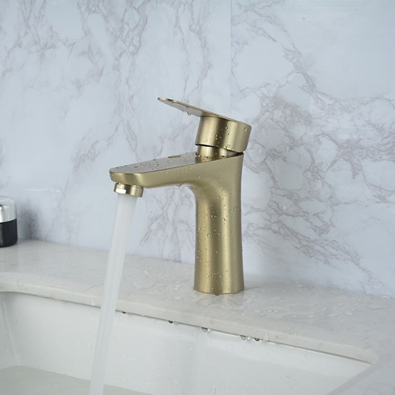 Avtoit | Modern Basin Tap Monochrome Center Mount Low Arc Faucet for Bathroom